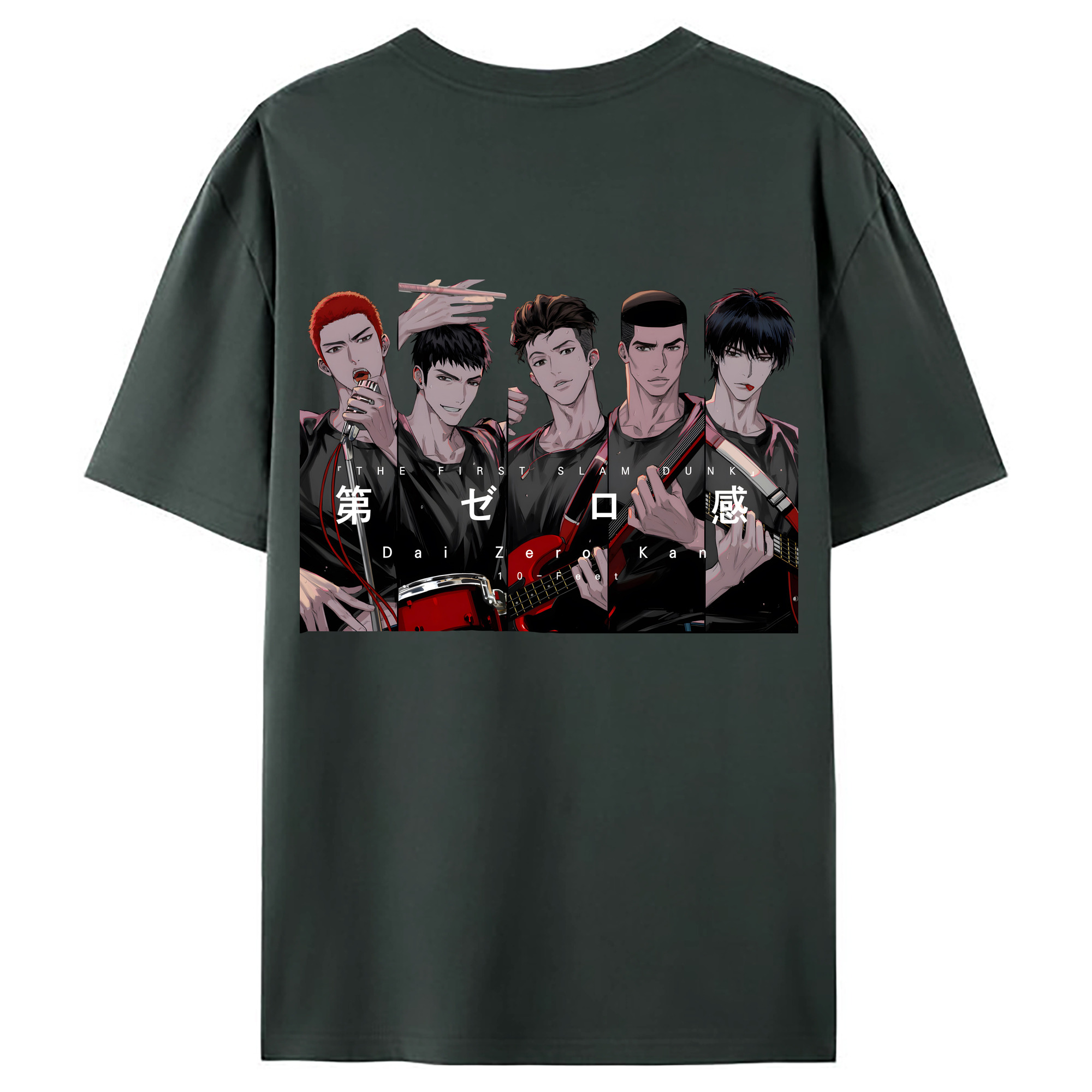 （画像用） SLAM DUNK／スラムダンク 綿100％ メンズ半袖Tシャツ（バックプリント） 通気性